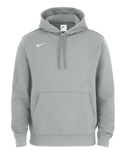 Mens Nike Team Club Pull Over Hoodie Ft-HEATHER GREY