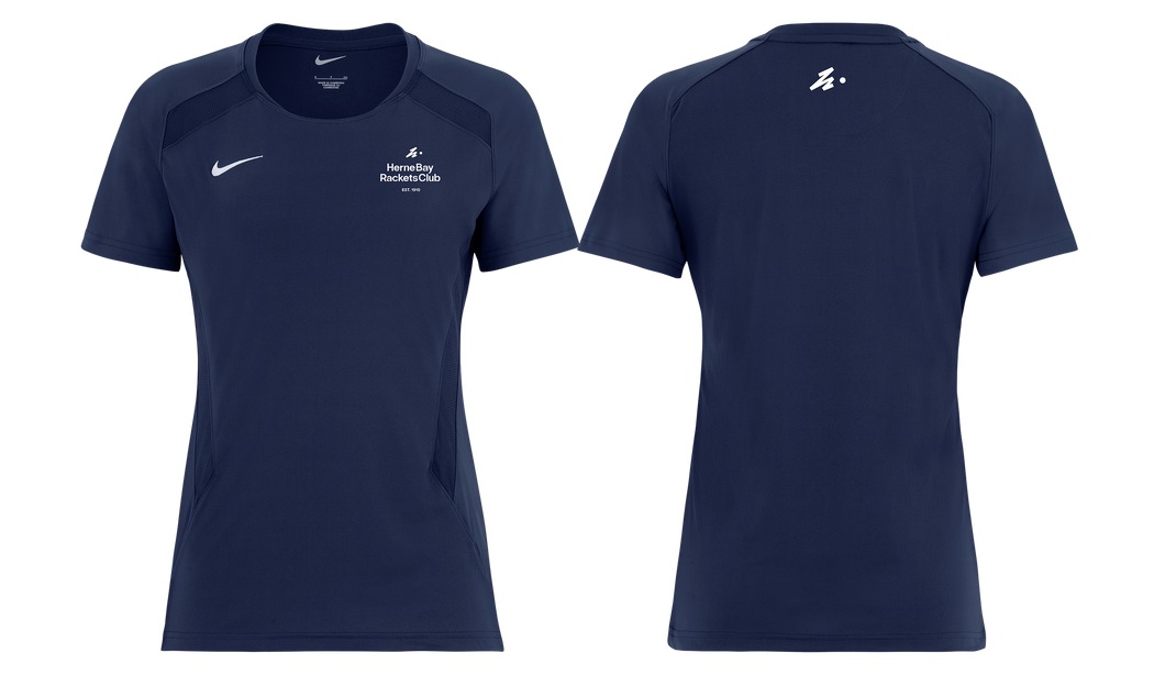 Herne Bay Womens Nike Dri-FIT Tee - Navy