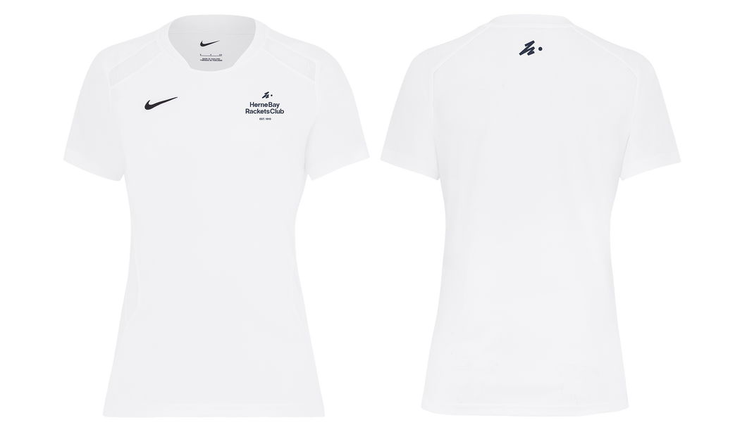 Herne Bay Womens Nike Dri-FIT  Tee - White