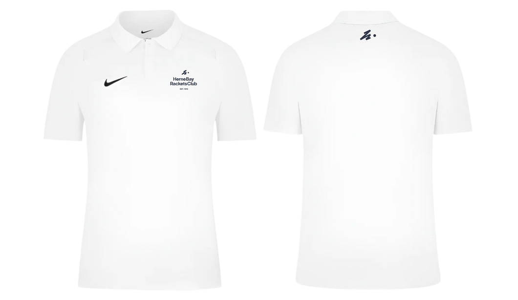 Herne Bay Mens Nike  Dri-FIT Polo - White