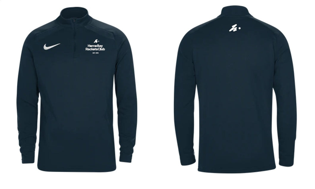 Herne Bay  Mens Nike  Dri-FIT Training 1/4 Zip Midlayer  - Navy