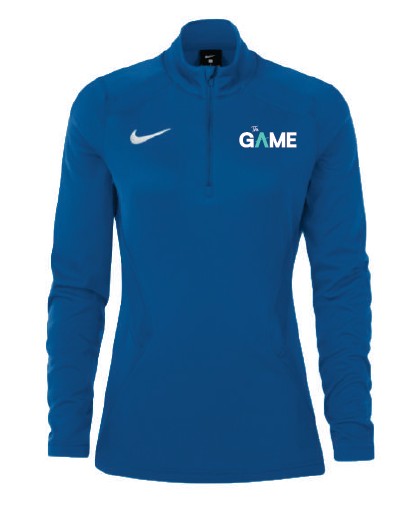 Kiwi Tennis Mens Nike  Dri-FIT Training 1/4 Zip Midlayer  - Royal